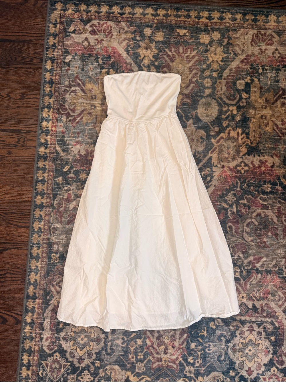 Strapless White Maxi Dress - Summer Dress - Picture 5 of 10